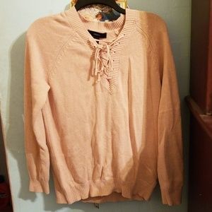 Forever 21 lace up sweater